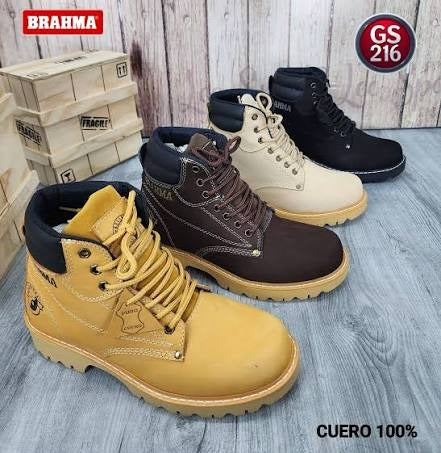 BOTA BRAHMA CLASICA CUERO + CAJA ⚜️